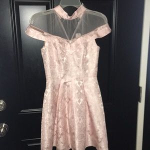 Chi chi London Pink floral dress size 4petite